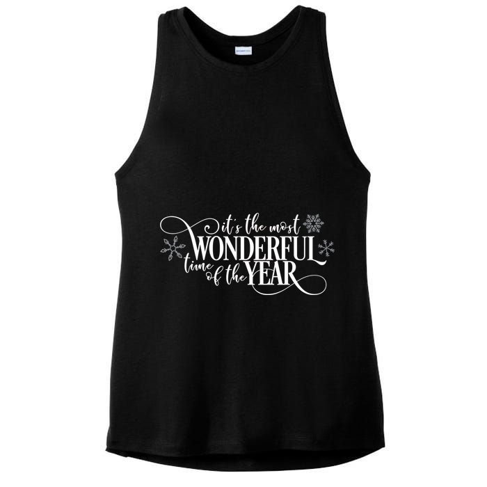 It's The Most Wonderful Time Of The Year Ladies PosiCharge Tri-Blend Wicking Tank