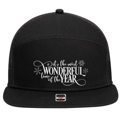 It's The Most Wonderful Time Of The Year 7 Panel Mesh Trucker Snapback Hat
