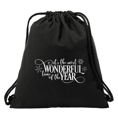 It's The Most Wonderful Time Of The Year Drawstring Bag