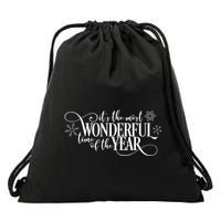 It's The Most Wonderful Time Of The Year Drawstring Bag
