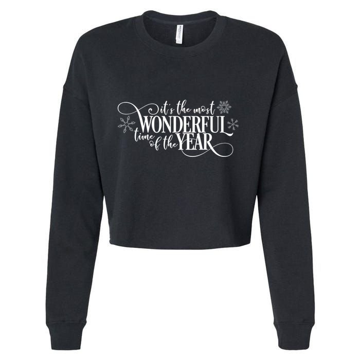 It's The Most Wonderful Time Of The Year Cropped Pullover Crew