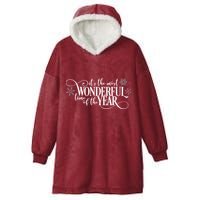 It's The Most Wonderful Time Of The Year Hooded Wearable Blanket