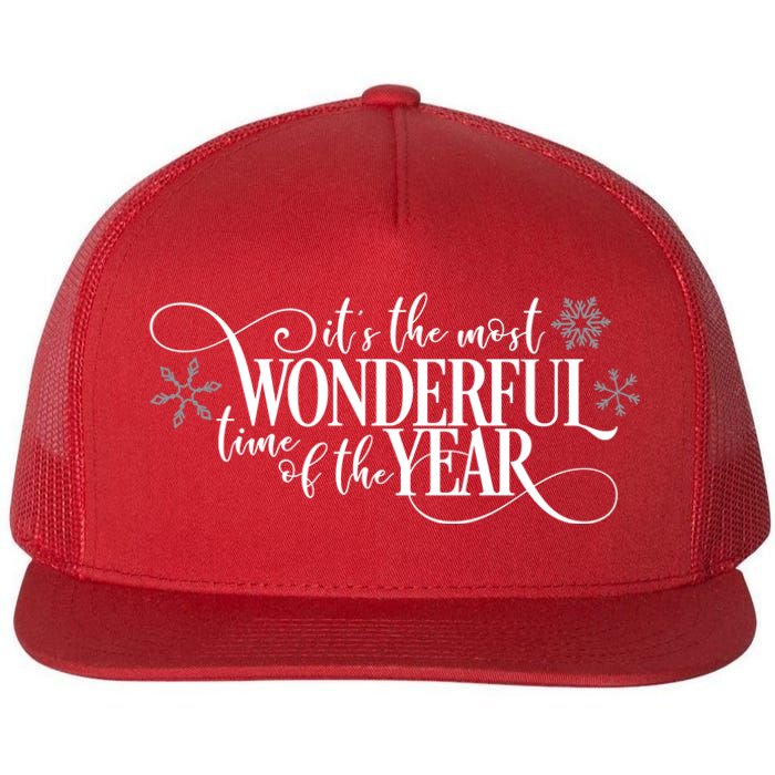 It's The Most Wonderful Time Of The Year Flat Bill Trucker Hat