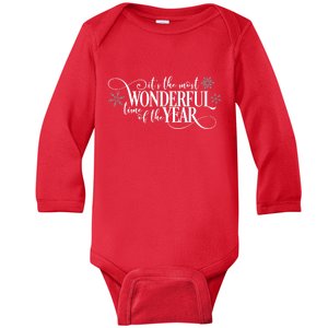 It's The Most Wonderful Time Of The Year Baby Long Sleeve Bodysuit