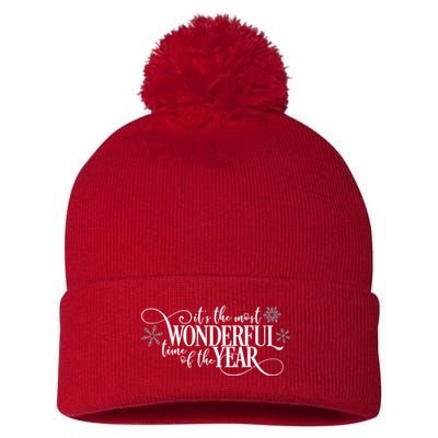 It's The Most Wonderful Time Of The Year Pom Pom 12in Knit Beanie