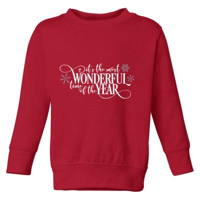 It's The Most Wonderful Time Of The Year Toddler Sweatshirt