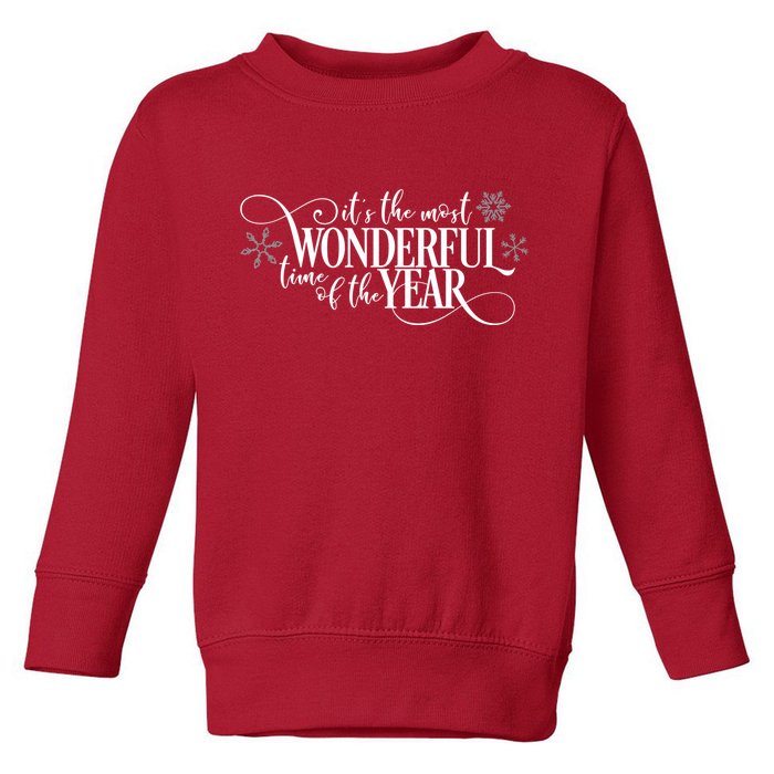 It's The Most Wonderful Time Of The Year Toddler Sweatshirt