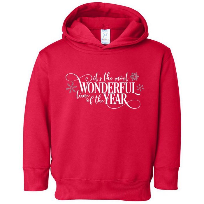 It's The Most Wonderful Time Of The Year Toddler Hoodie