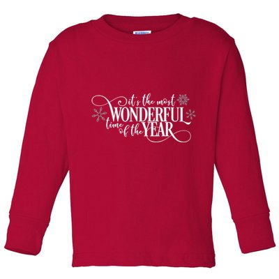 It's The Most Wonderful Time Of The Year Toddler Long Sleeve Shirt