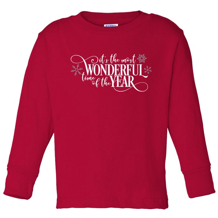 It's The Most Wonderful Time Of The Year Toddler Long Sleeve Shirt