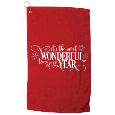 It's The Most Wonderful Time Of The Year Platinum Collection Golf Towel