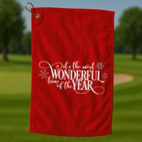 It's The Most Wonderful Time Of The Year Golf Towel
