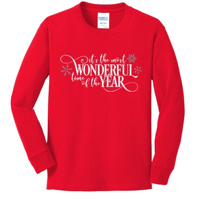 It's The Most Wonderful Time Of The Year Kids Long Sleeve Shirt