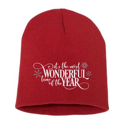 It's The Most Wonderful Time Of The Year Short Acrylic Beanie