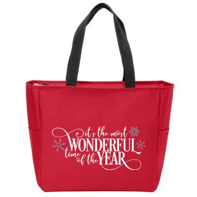 It's The Most Wonderful Time Of The Year Zip Tote Bag