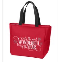 It's The Most Wonderful Time Of The Year Zip Tote Bag