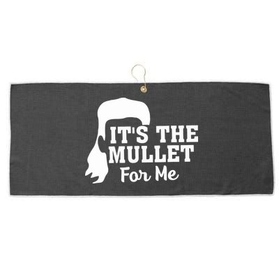 It's The Mullet For Me Funny Large Microfiber Waffle Golf Towel