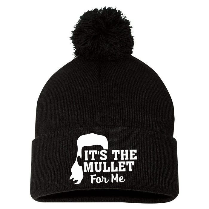 It's The Mullet For Me Funny Pom Pom 12in Knit Beanie