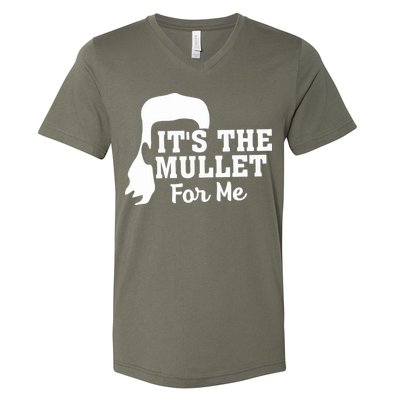 It's The Mullet For Me Funny V-Neck T-Shirt