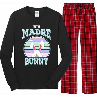 I'm The Madre Bunny Mom Matching Family Easter Sunday Gift Long Sleeve Pajama Set