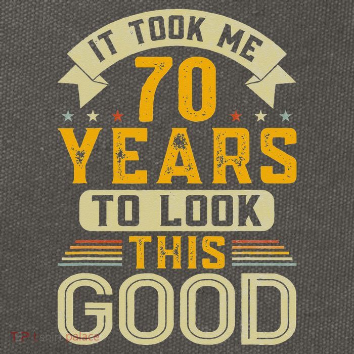 It Took Me 70 Years to Look This Good Funny 70th Birthday  Cotton Canvas Backpack