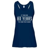 It Took Me 80 Years To Look This Good Birthday Ladies Essential Flowy Tank