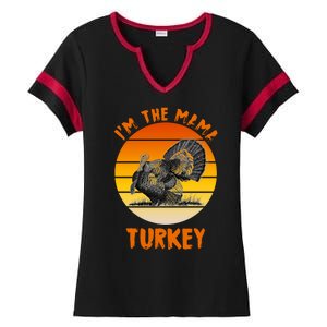 I'm The Mama Turkey Ladies Halftime Notch Neck Tee