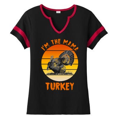 I'm The Mama Turkey Ladies Halftime Notch Neck Tee