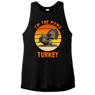 I'm The Mama Turkey Ladies PosiCharge Tri-Blend Wicking Tank