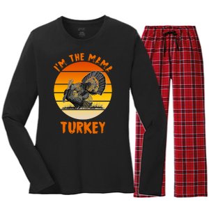 I'm The Mama Turkey Women's Long Sleeve Flannel Pajama Set 