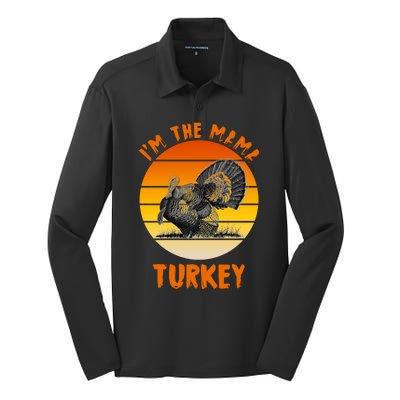 I'm The Mama Turkey Silk Touch Performance Long Sleeve Polo