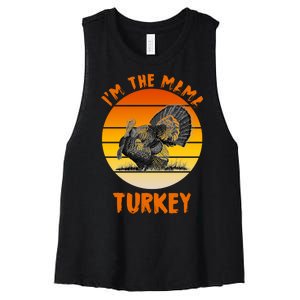 I'm The Mama Turkey Women's Racerback Cropped Tank