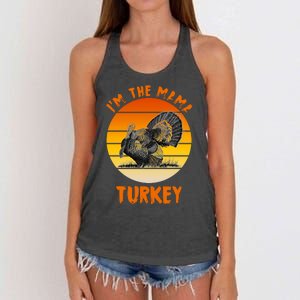 I'm The Mama Turkey Women's Knotted Racerback Tank