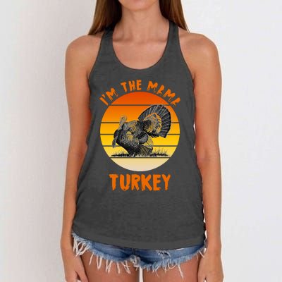 I'm The Mama Turkey Women's Knotted Racerback Tank