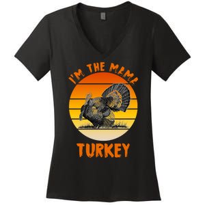 I'm The Mama Turkey Women's V-Neck T-Shirt