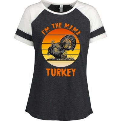 I'm The Mama Turkey Enza Ladies Jersey Colorblock Tee