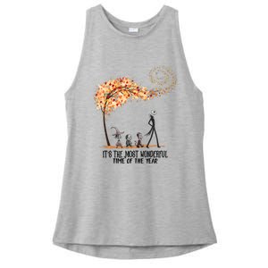 Its The Most Wonderful Time Of The Year Spooky Halloween Witch Ladies PosiCharge Tri-Blend Wicking Tank