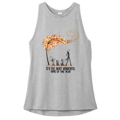 Its The Most Wonderful Time Of The Year Spooky Halloween Witch Ladies PosiCharge Tri-Blend Wicking Tank