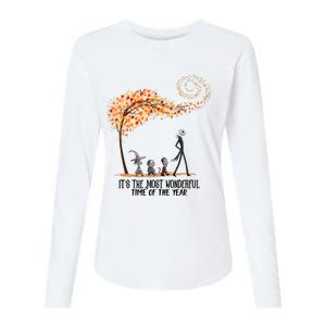 Its The Most Wonderful Time Of The Year Spooky Halloween Witch Womens Cotton Relaxed Long Sleeve T-Shirt