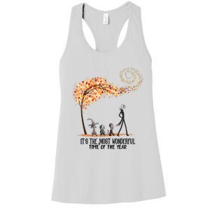 Its The Most Wonderful Time Of The Year Spooky Halloween Witch Women's Racerback Tank