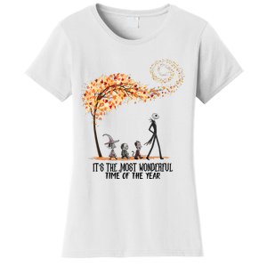 Its The Most Wonderful Time Of The Year Spooky Halloween Witch Women's T-Shirt