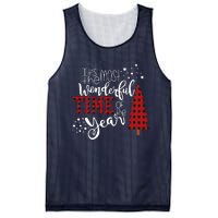 Its The Most Wonderful Time Of The Year Christmas Tree Plaid Mesh Reversible Basketball Jersey Tank