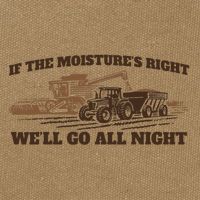 If The Moistures Right WeLl Go All Night Cotton Canvas Backpack