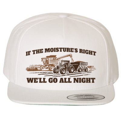 If The Moistures Right WeLl Go All Night Wool Snapback Cap