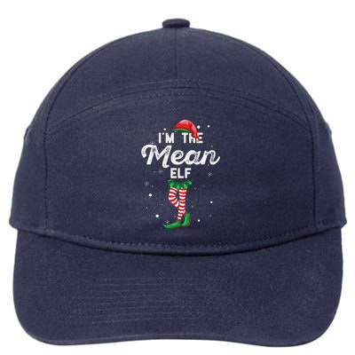 IM The Mean Elf Funny Family Group Christmas Costume Meaningful Gift 7-Panel Snapback Hat