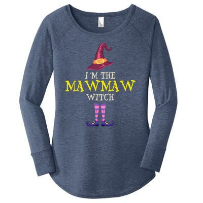 Im The MawMaw Witch Costume Halloween Funny MawMaw Women's Perfect Tri Tunic Long Sleeve Shirt