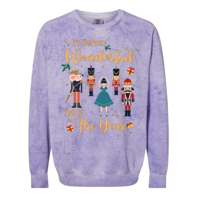 Its The Most Wonderful Time Of The Year Nutcracker Ballet Colorblast Crewneck Sweatshirt