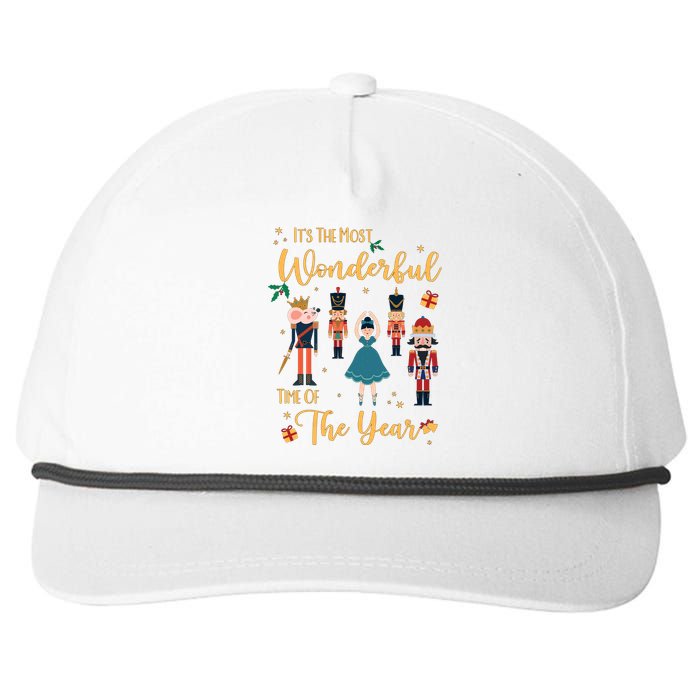 Its The Most Wonderful Time Of The Year Nutcracker Ballet Snapback Five-Panel Rope Hat