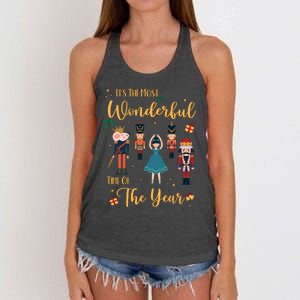 Its The Most Wonderful Time Of The Year Nutcracker Ballet Women's Knotted Racerback Tank