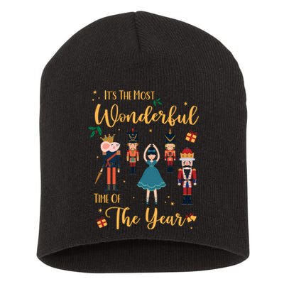 Its The Most Wonderful Time Of The Year Nutcracker Ballet Short Acrylic Beanie